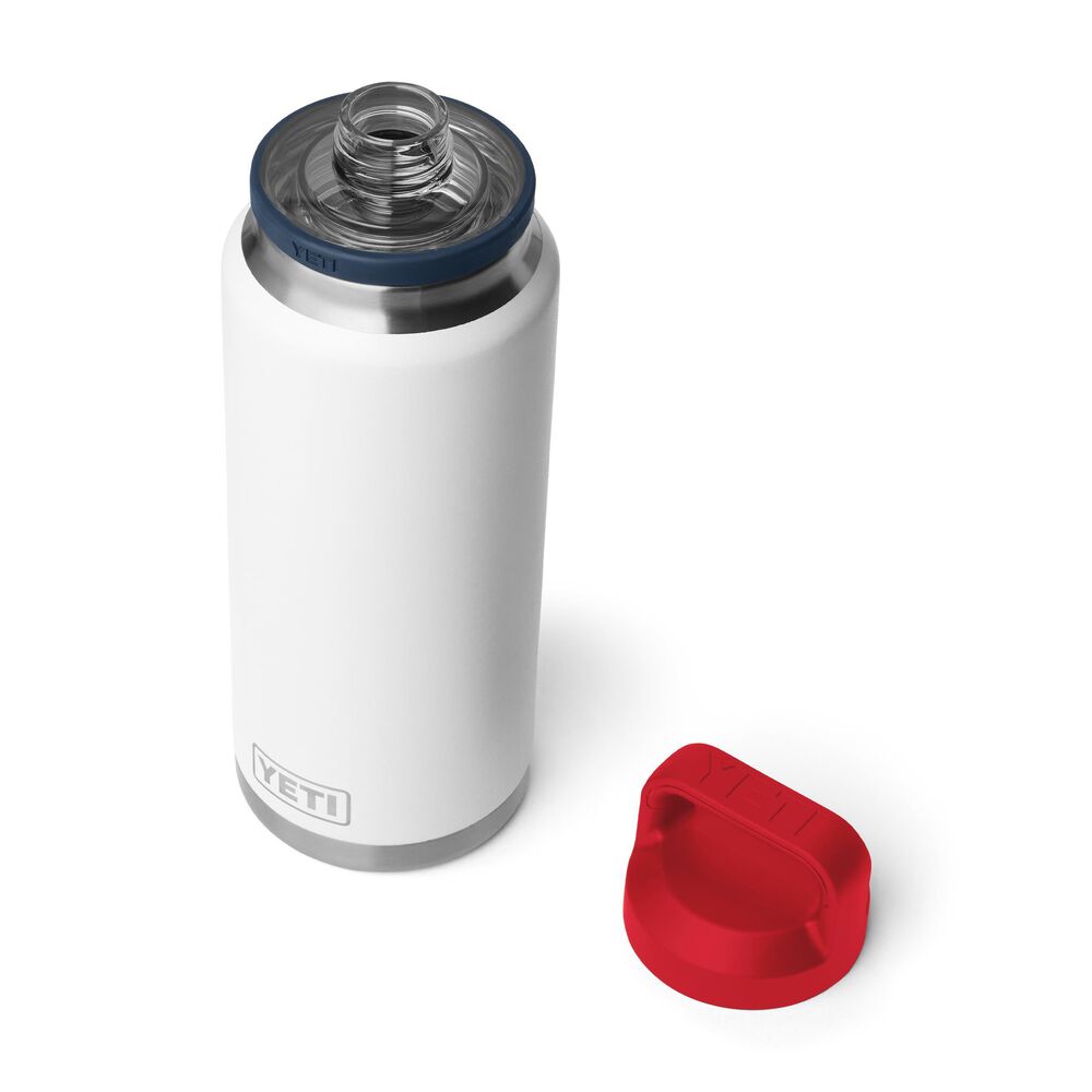 YETI Rambler 36 oz Bottle Chug in Patriotic White/Navy/Rescue Red, , large