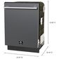 Forno Romano 24" Built-In Dishwasher with 49 dBA in Black, , large
