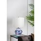 A&B Home Floral Vase Table Lamp in Blue and White, , large