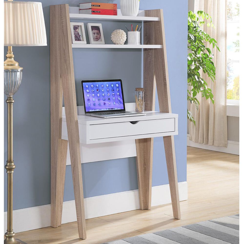 Global Movement Ladder Desk in Weathered White, , large
