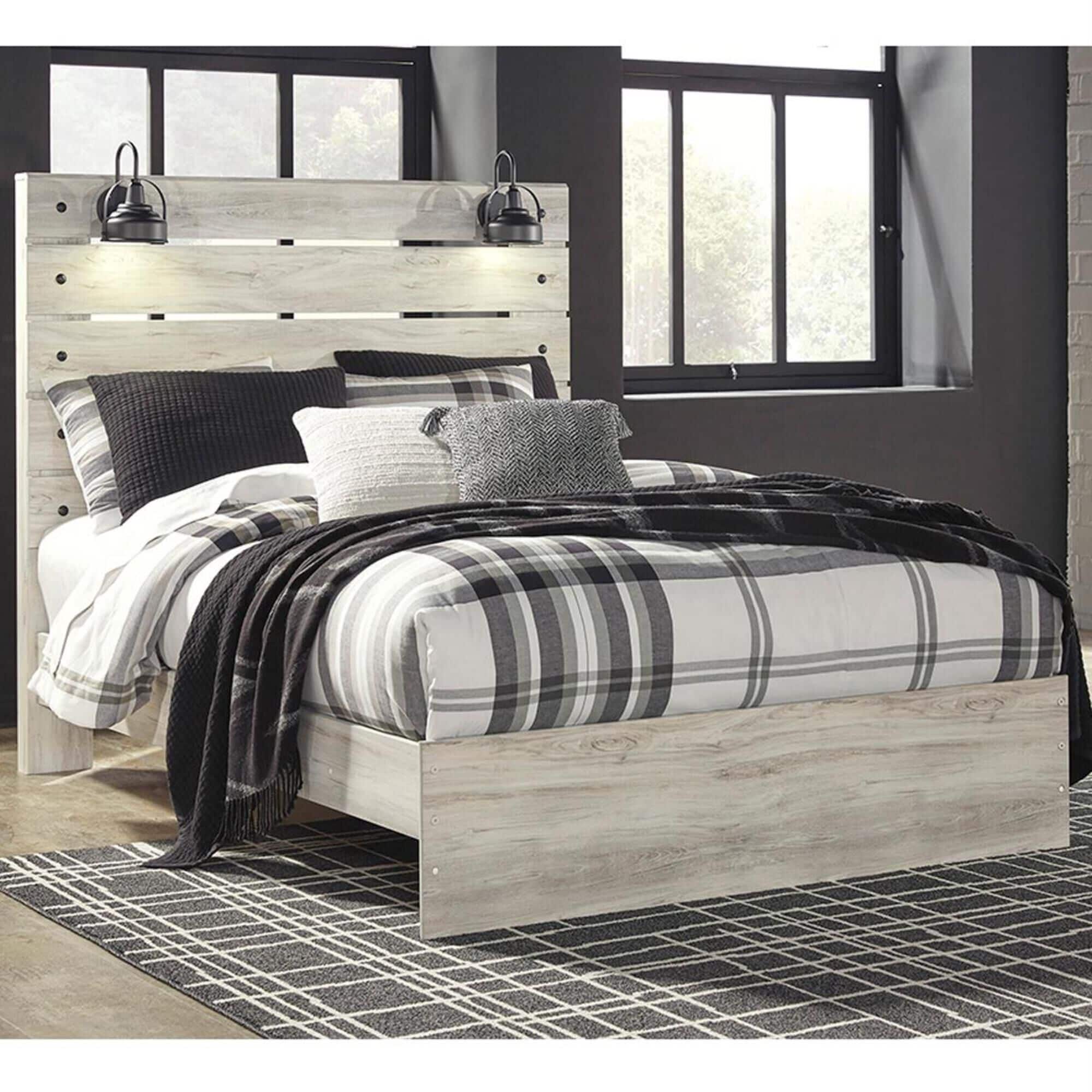 Signature Design by Ashley Cambeck Queen Panel Bed in Whitewash
