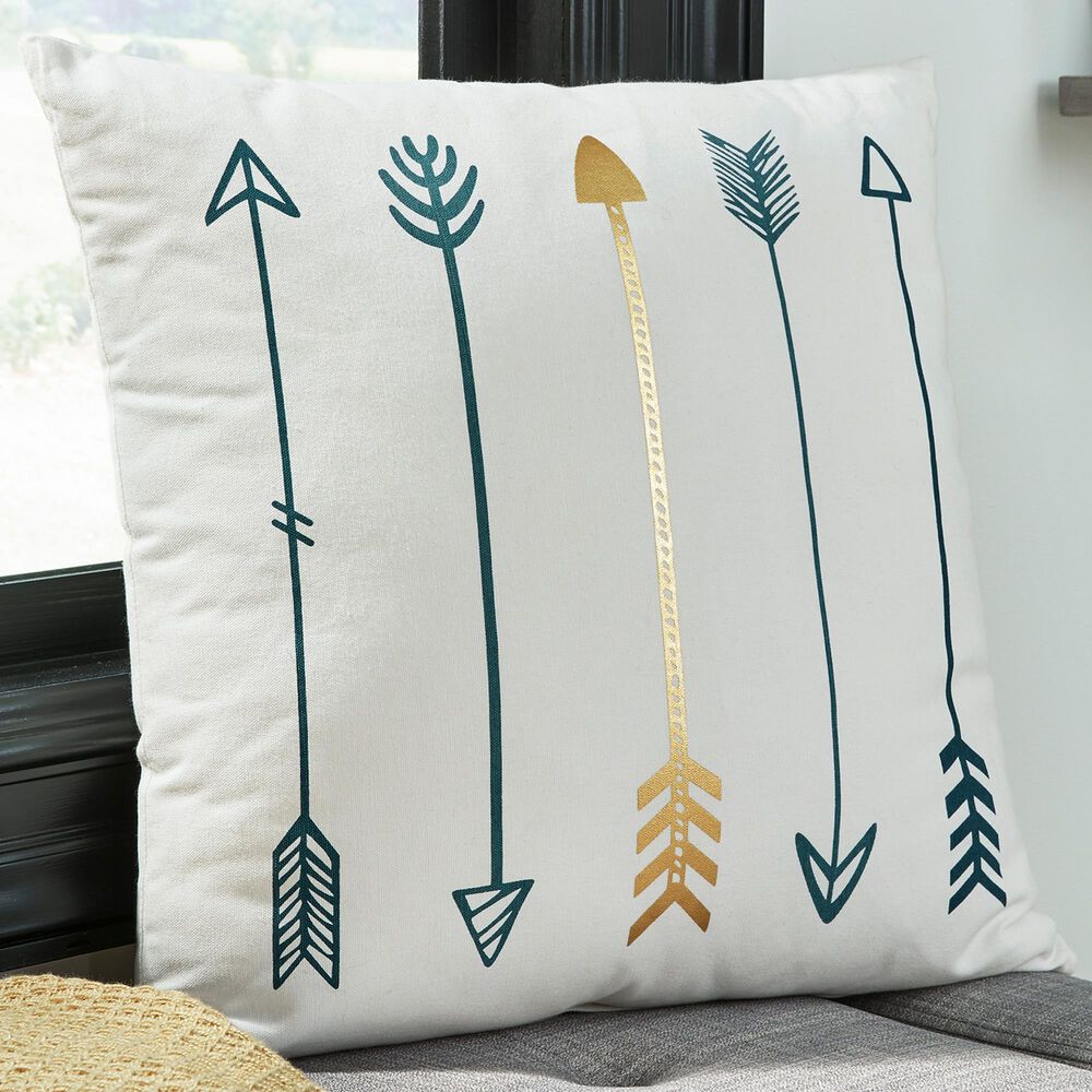 Ashley Irvetta 14&quot; x 22&quot; Lumbar Pillow in Cream and Taupe, , large