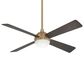 Minka-Aire Orb 54" Ceiling Fan with LED Light in Brushed Brass and Soft Brass, , large