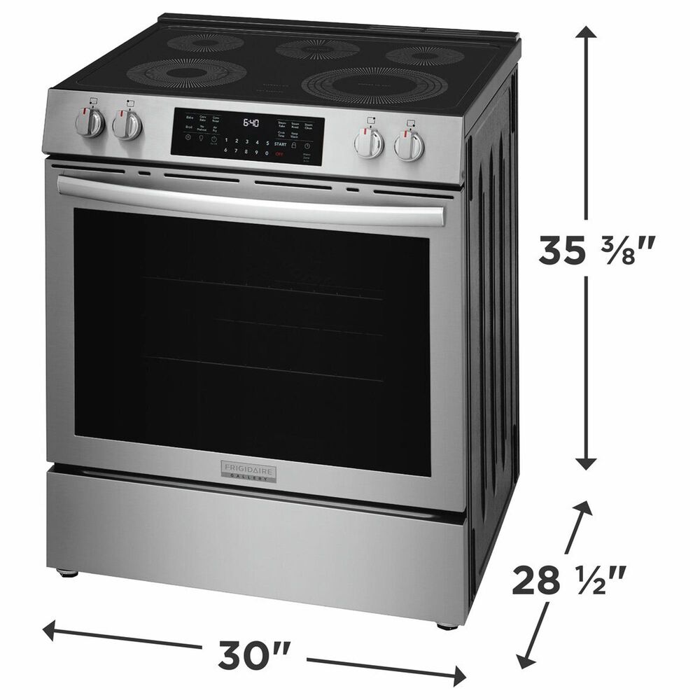 Frigidaire Gallery 5.3 Cu. Ft. Electric Range with Total Convection in Stainless Steel, , large