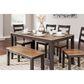 Ashley Gesthaven 5-Piece Rectangular Dining Set in Light Natural and Dark Brown, , large