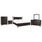 Ashley Dantenton 5 Piece California King Panel Bedroom Set in Merlot, , large