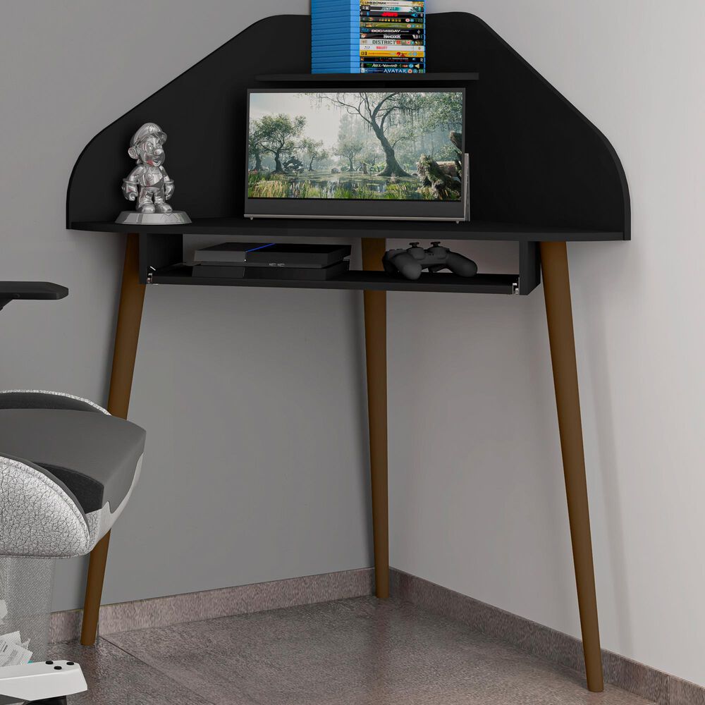 Dayton Bradley Corner Desk in Black, , large