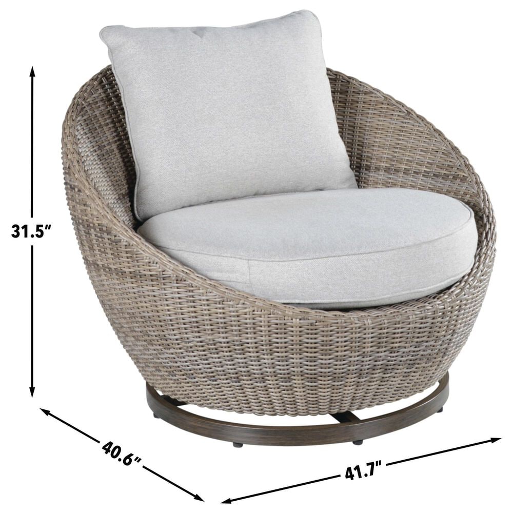 Steve Silver Co. Adeline 3-Piece Patio Chat Set in Driftwood, , large