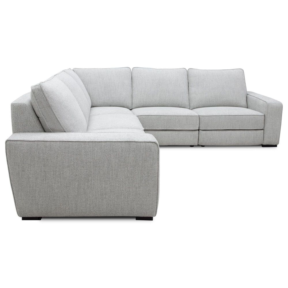 MotoMotion Walker 5-Piece Stationary Symmetrical Sectional in in Estero Smoke, , large