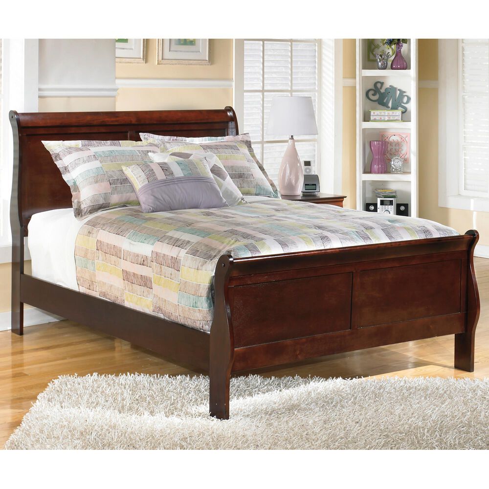 Ashley Alisdair Full Sleigh Bed in Reddish Brown, , large