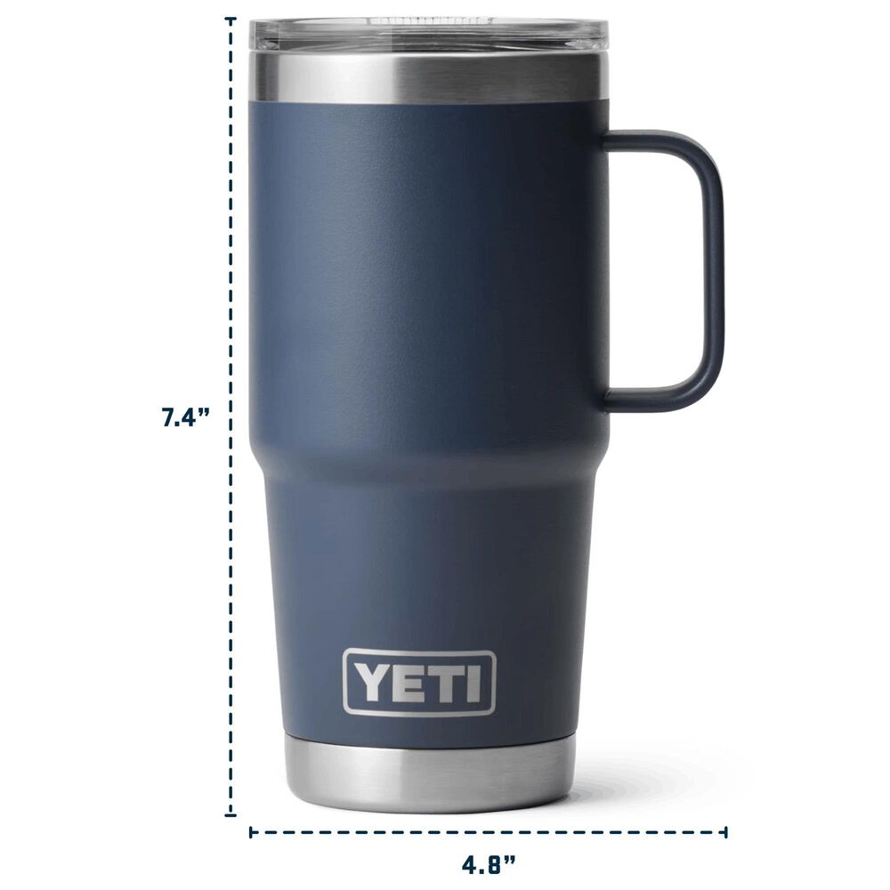 YETI Rambler 20 Oz Travel Mug with StrongHold Lid in Tropical Pink, , large