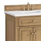 James Martin Vanities Lorelai 72" Double Vanity in Light Natural Oak with 3 cm White Zeus Quartz Top, , large