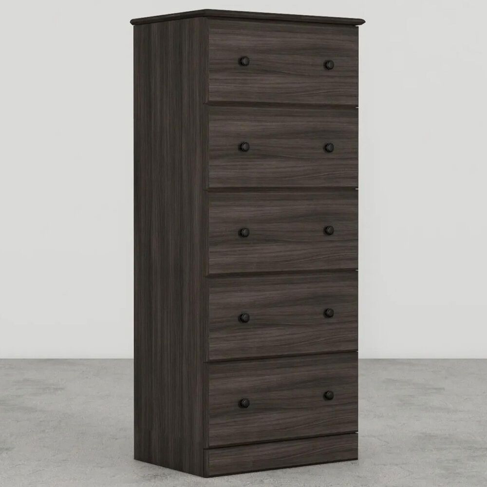 Lemoore Essential 23&quot; 5-Drawer Chest in Grey Walnut, , large