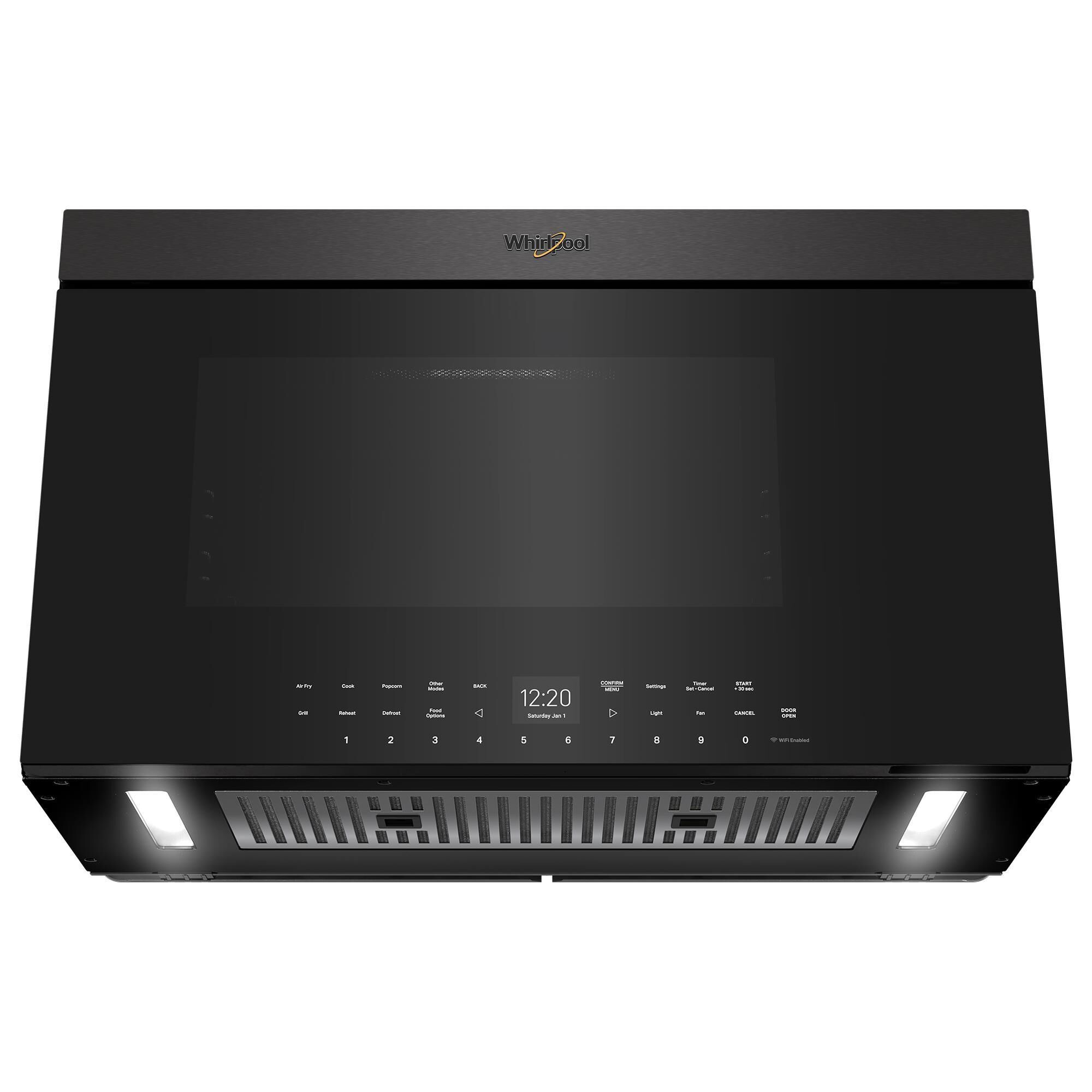 Whirlpool over the range microwave black stainless outlet