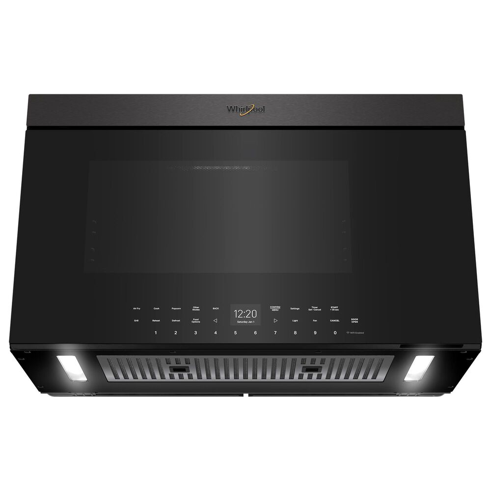 Whirlpool 1.1 Cu. Ft. Over-the-Range Microwave with Air Fry in Black Stainless, , large