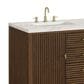 James Martin Vanities Myrrin 60" Double Vanity in Mid Century Walnut with 3 cm Ethereal Noctis Quartz Top, , large