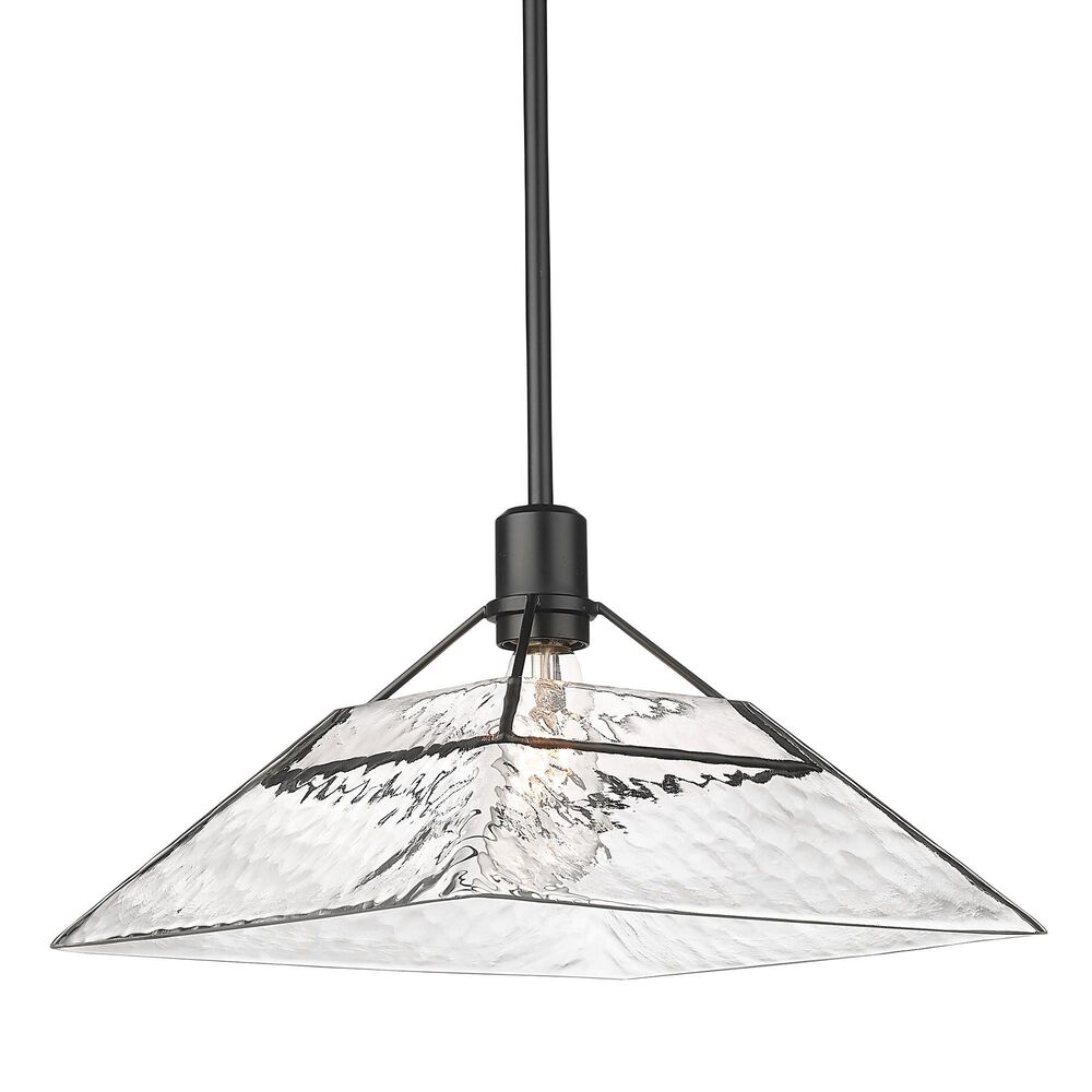 Golden Lighting Kepler 1-Light Medium Pendant in Matte Black, , large