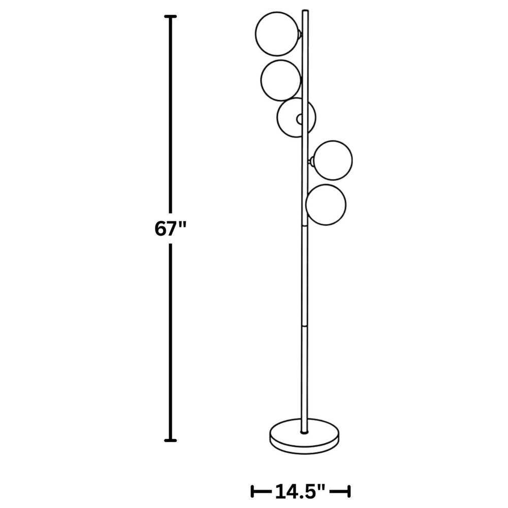 Grandview Gallery Bubbles Floor Lamp in Black Chrome, , large