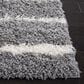 Safavieh Venus Shag VNS603J 2"2" x 14" Grey and Ivory Runner, , large