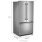 Maytag 22 Cu. Ft. French Door Refrigerator in Fingerprint Resistant Stainless Steel, , large