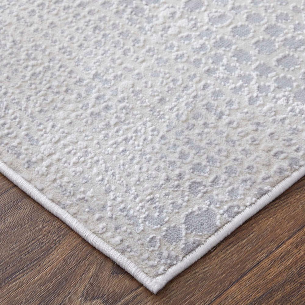 Feizy Prasad Ivory and Gray 2'10" x 7'10" Runner, , large