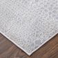 Feizy Prasad Ivory and Gray 2"10" x 7"10" Runner, , large