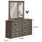 Timber Point Bunkhouse 6 Drawer Dresser in Driftwood, , large