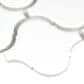 MS International Domino White Glossy Arabesque 12" x 12" Mosaic Sheet, , large