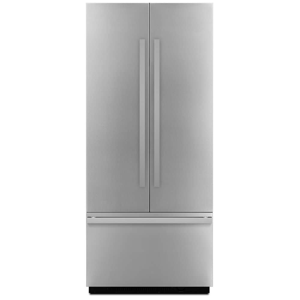 JennAir 36" Fully Integrated Built-In French Door Refrigerator Panel Kit In Stainless Steel with NOIR Handle, , large