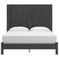Ashley Fraluna King Panel Bed in Charcoal, , large