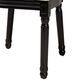 Baxton Studio Louis Side Chair with Beige Cushion in Black (Set of 2), , large
