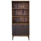 Home Trends & Design Santa Cruz 3-Shelf Bookcase in Walnut and Antique Gold, , large