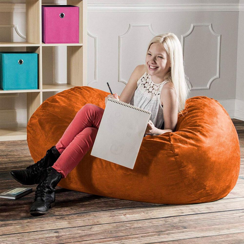 Jaxx 4&#39; Lounger Bean Bag in Mandarin, , large