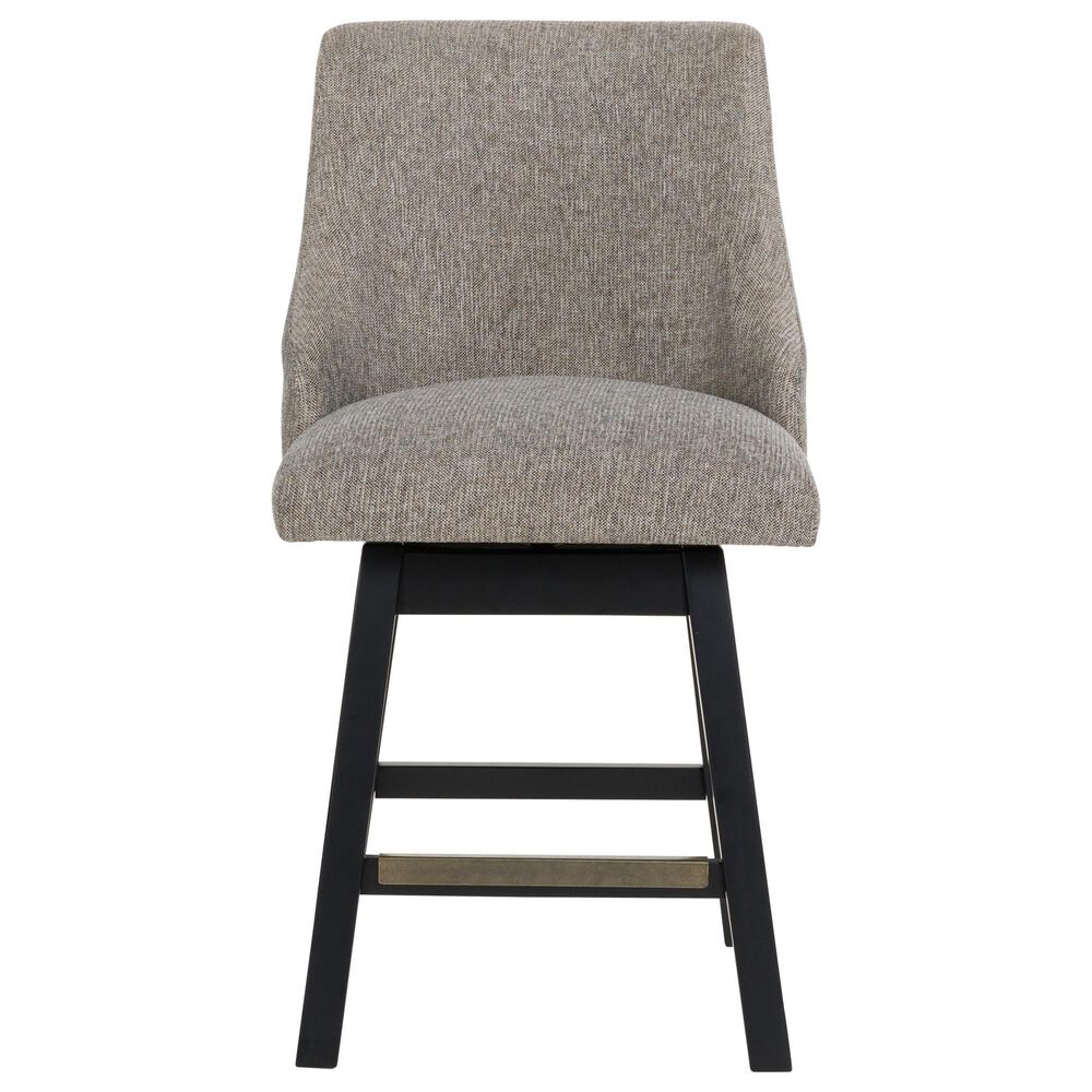 Ashley Neymorton Swivel Bar Stool in Dark Grayish Brown, , large