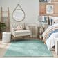 Nourison Versatile 5" x 7" Aqua and Teal Indoor/Outdoor Area Rug, , large