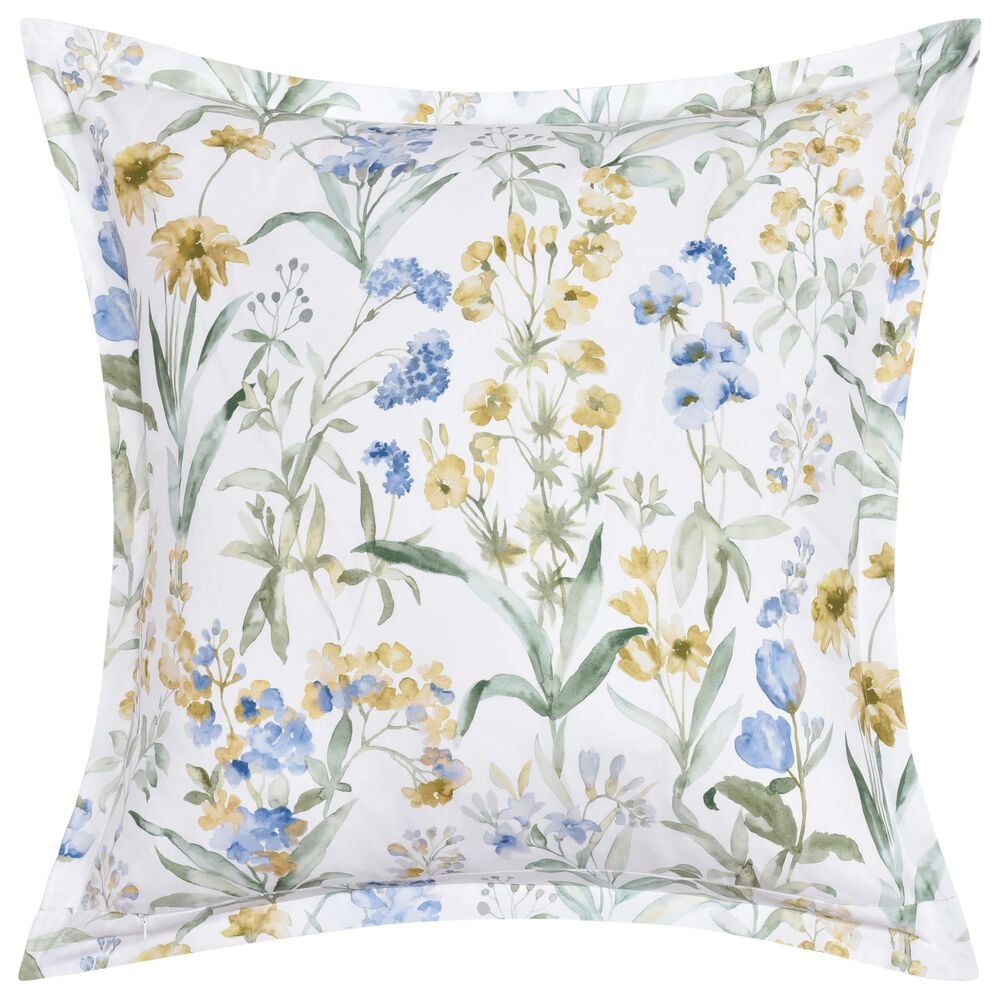 J. Queen New York Tallulah 26&quot; Square Euro Pillow Sham in Blue, , large