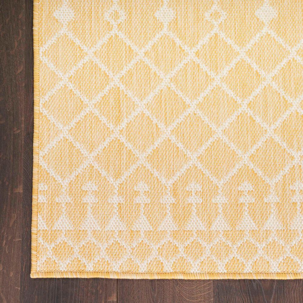 Nourison Positano Southwestern Yellow 9&#39; x 12&#39; Indoor/Outdoor Area Rug, , large