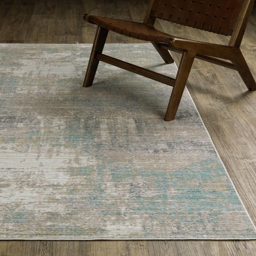 ROW by Oriental Weavers Cavett Ivory and Green 7'10" x 10'10" Area Rug, , large
