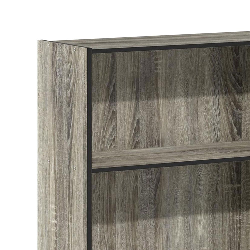 HOMLUX 4-Tier Open Shelf Bookcase in French Oak, , large