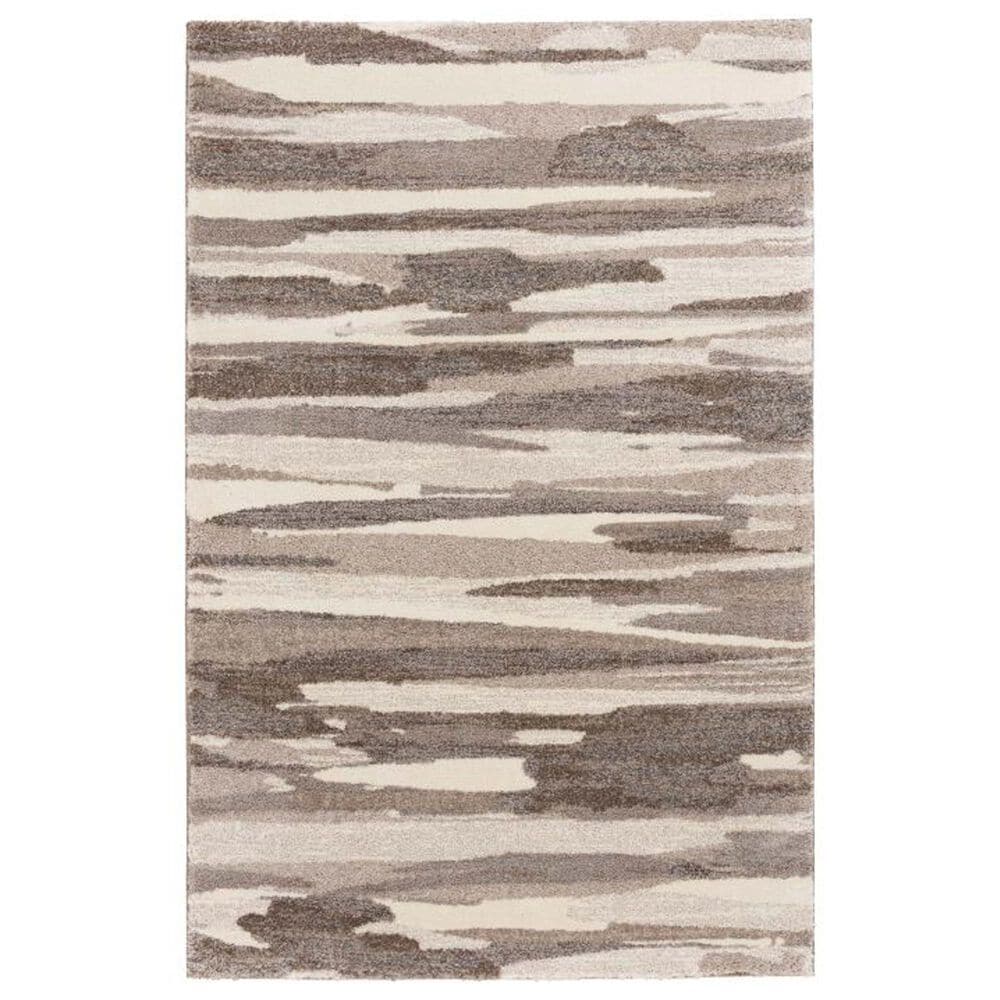Central Oriental Structures Bryson Buff and Metal 7"10" x 9"10" Area Rug, , large