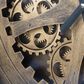 A&B Home Wall Clock in Antique Black and Antique Gold, , large