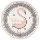 Safavieh Carousel CRK154 4" Round Pink and Ivory Kids  Area Rug, , large