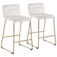 Lumisource Casper Counter Stool in Cream and Gold (Set of 2), , large