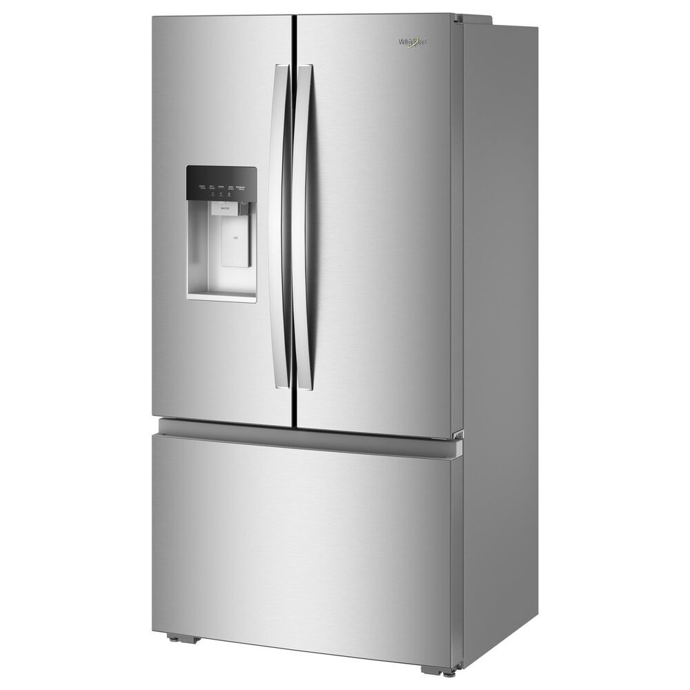 Whirlpool 23.4 Cu. Ft. 3-Door Depth French Door Refrigerator in Fingerprint Resistant Stainless Steel, , large