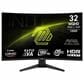 MSI 31.5" WQHD 1440p 180Hz Curved Gaming Monitor in Black, , large