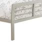 Pacific Landing Stoney Creek Twin Slat Frame Iron Bed in Silver, , large