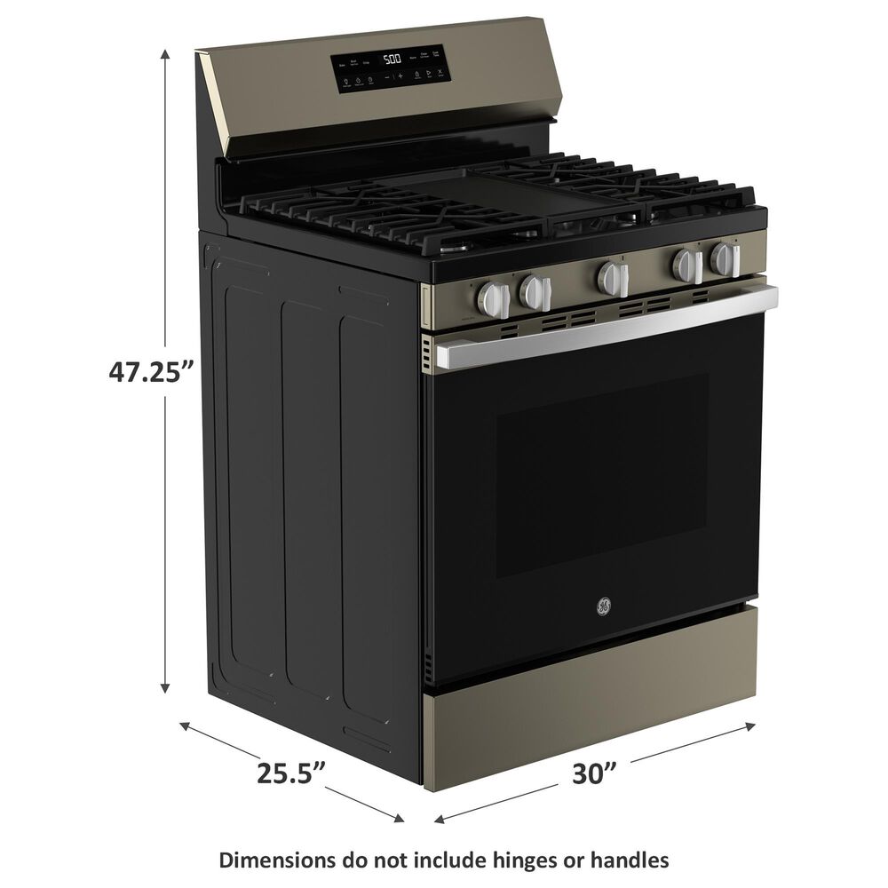 GE Appliances 30&quot; Freestanding Gas Range with 5 Burners in Slate, , large