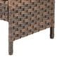 Hearth and Haven Patio Wicker Ottoman with Open Base Design in Beige (Set of 2), , large
