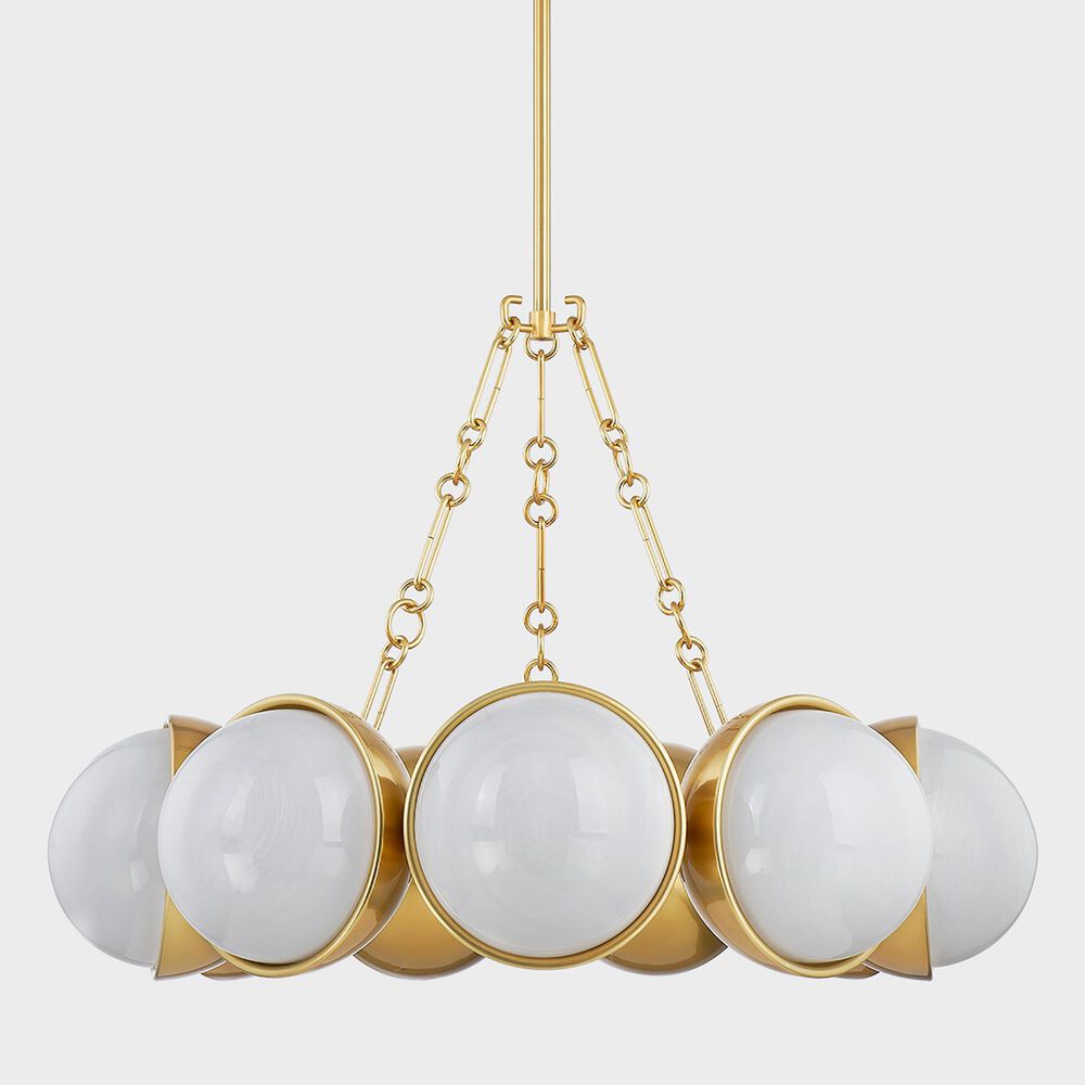 Corbett Lighting Althea 9-Light Chandelier in Vintage Polished Brass, , large