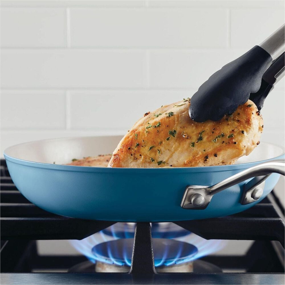 Kitchenaid 10-Piece Hard Anodized Nonstick Cookware Set in Blue Velvet, , large